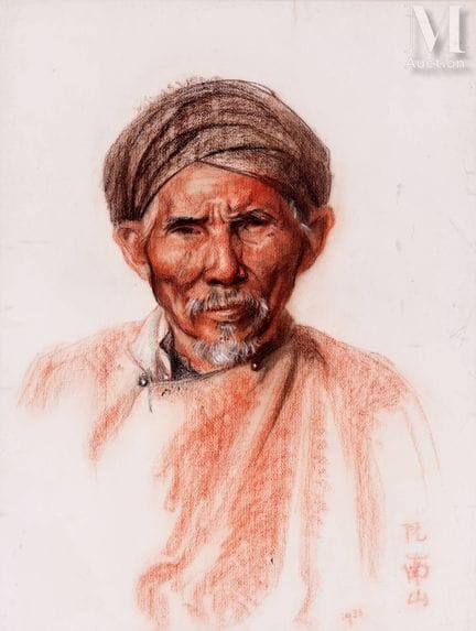 Ⓗ NGUYEN NAM SON (1899–1973)
„Porträt eines Mannes