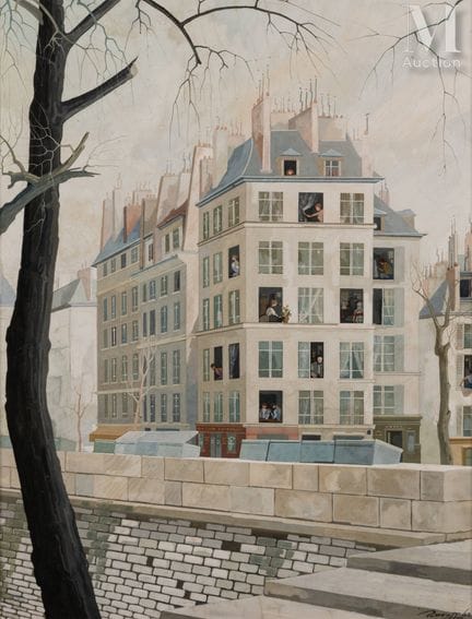 Ratislaw RACOFF (1904 - 1982)
Los muelles del Sena