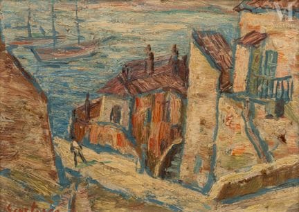 Paul SCORTESCO (Jassy, 1895 - 1976)
Pequeño puerto