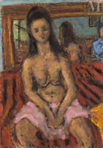 Béla CZÓBEL (Budapest 1883 - 1976)
Desnudo y su re