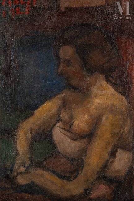 Béla CZÓBEL (Budapest 1883-1976)
Mujer con corpiño
