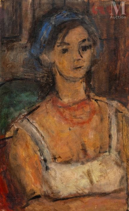 Béla CZÓBEL (Budapest 1883-1976)
Retrato de una mu