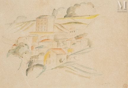 Léopold SURVAGE (Moscú, 1879 - París, 1968)
Paisaj