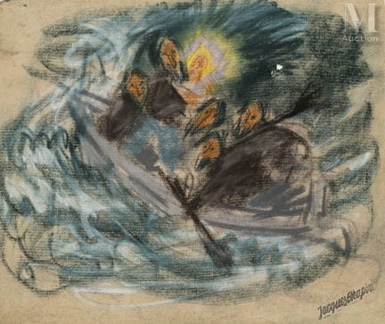 Jacques CHAPIRO (1887-1972)
La barca en la torment