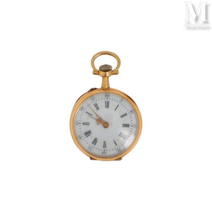 Armbanduhr aus 18 Karat Roségold (750°/°°) mit wei
