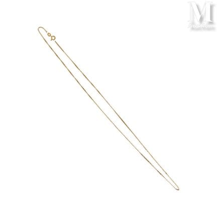 18k yellow gold (750°/°°) Venetian link chain
Gros