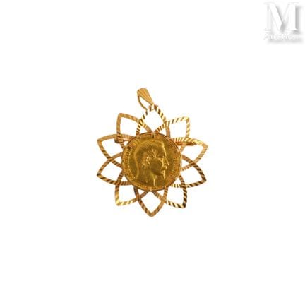 Broche-pendentif pièce de 20 FF
Broche-pendentif e