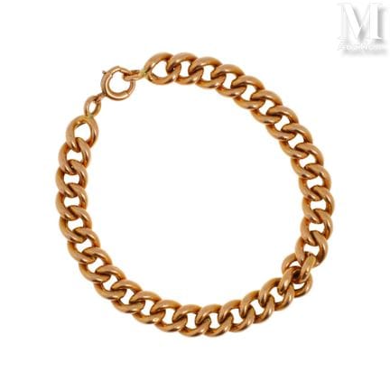 Panzerkette
Armband aus 18 Karat Gelbgold (750°/°°