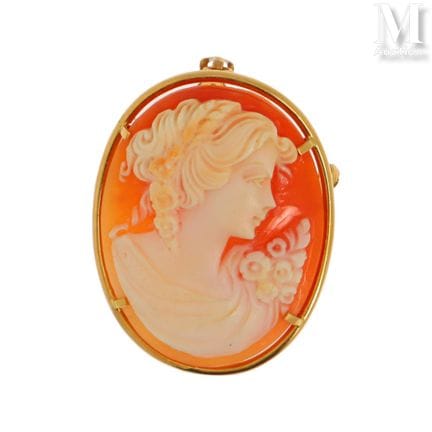 Cameo Brooch-Pendant
18k yellow gold (750°/°°) bro