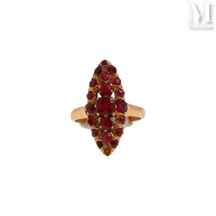 Navette-Ring
Ring aus 18 Karat Gelbgold (750°/°°) 