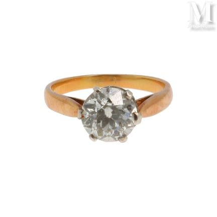 Bague diamant
Bague en alliage d'or rose 14K (585°