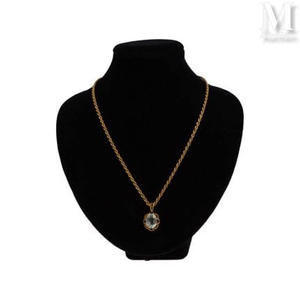 Halskette aus 18 Karat Gelbgold (750°/°°) mit gedr