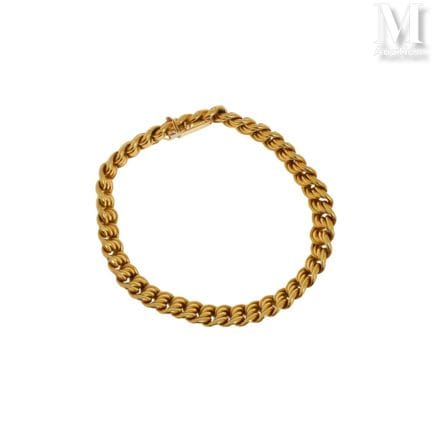Panzerkette
Armband aus 18 Karat Gelbgold (750°/°°
