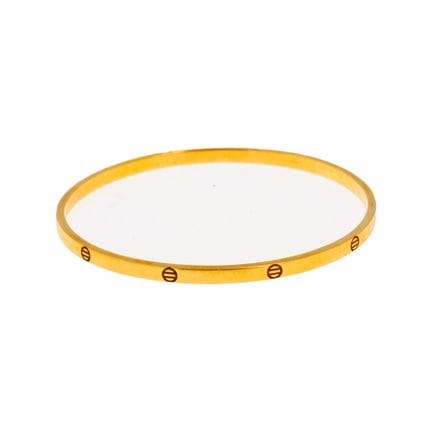 Armreif aus 18 Karat Gelbgold (750°/°°). 
Bruttoge