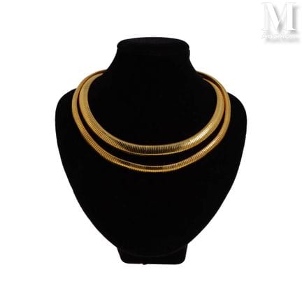 Two Necklaces
Set of two gold-plated metal necklac