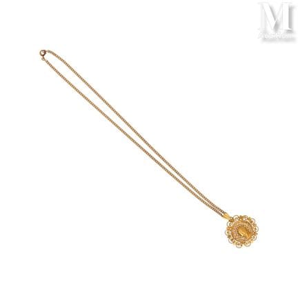 Halskette aus 18 Karat Gelbgold (750°/°°) mit eine