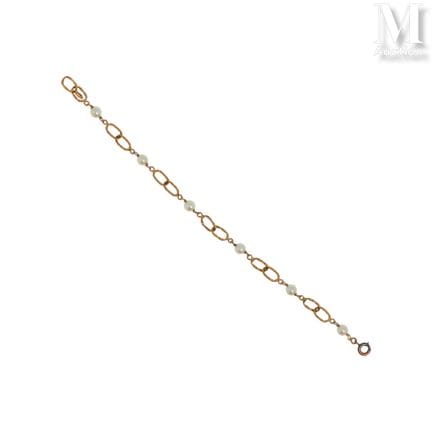 Perlenarmband
Armband aus 18 Karat Gelbgold (750°/