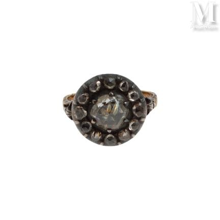 Bague diamant
Bague en argent (800°/°°) et or rose