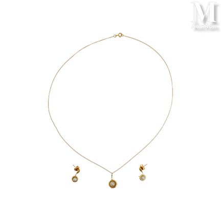 Half Pearl Set
Half set in 18K yellow gold (750°/°