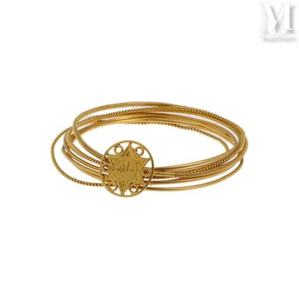 Armband im Wochenstil aus 18 Karat Gelbgold (750°/