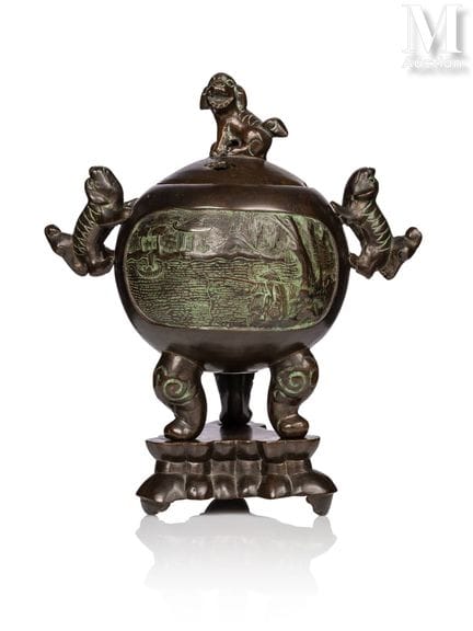 NON VENU VIETNAM, XXe siècle
Petit brûle-parfum en
