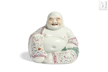 CHINE, Période République
Grand sujet en porcelain