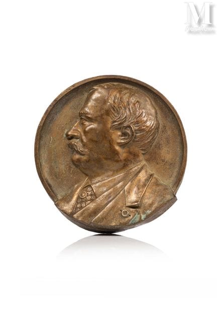 FRANCE, fin du XIXe siècle
Médaillon en bronze
fig