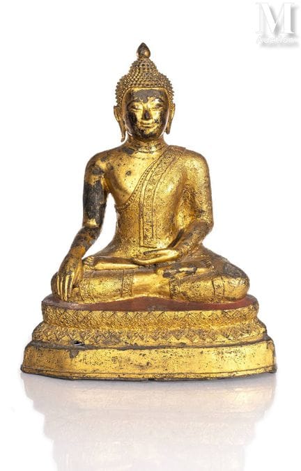 THAILANDE, Rattanakosin, XIXe siècle
Bouddha en br