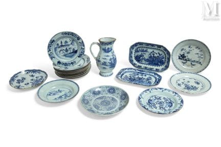 CHINE, Compagnie des Indes, XVIIIe siècle
Ensemble