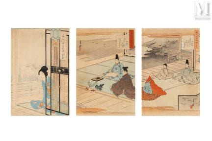 JAPON, XIXe siècle
Ogata Gekkō (1859-1920)
Ensembl