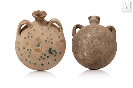 Deux gourdes de pèlerins
Kashan, Syrie ou Irak, ve