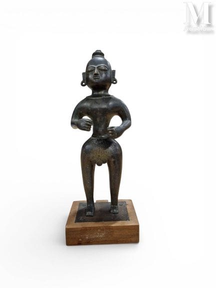 INDE, XXème
Statuette votive (?)
En bronze représe