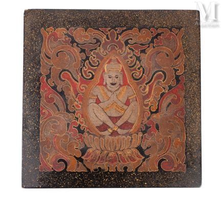 THAïLANDE ou VIETNAM, XXe siècle
Coffret couvert e