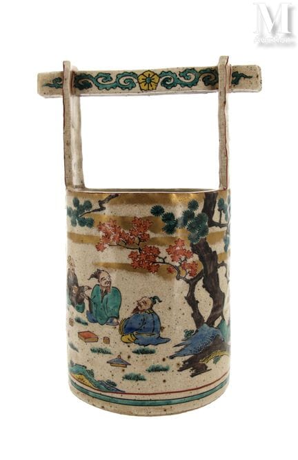 JAPON, Epoque Meiji
Baquet à eau dit 'mizusashi' e