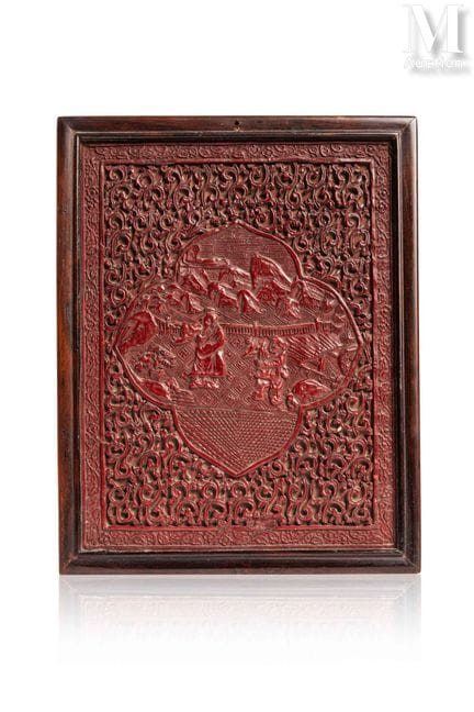 ASIE
Panneau en laque
De forme rectangulaire, prés