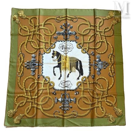 HERMÈS PARIS
Printed silk carré, “Palefroi” design