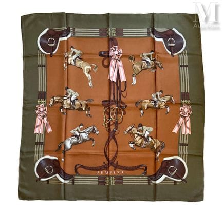 HERMÈS PARIS
Printed silk carré, “Jumping” pattern