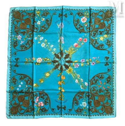 HERMÈS PARIS
Printed silk carré, “Arabesques” patt