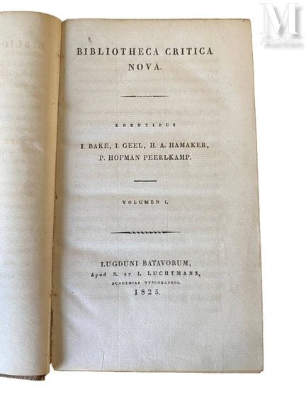[BIBLIOPHILIA] Biblioteca Critica Nova
A collectio
