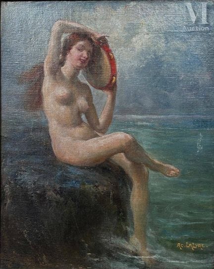 Adolphe LALIRE (1848–1933)
Akt mit Trommel
Öl auf 