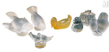 LALIQUE, Francia, y DAUM, Nancy
Conjunto compuesto