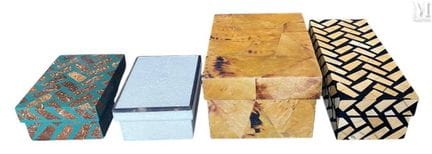 R&amp;Y AUGOUSTI
Juego de cuatro cajas.
