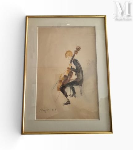 Jean LE GUENNEC (1924–1988)
Cellist
Aquarell und G
