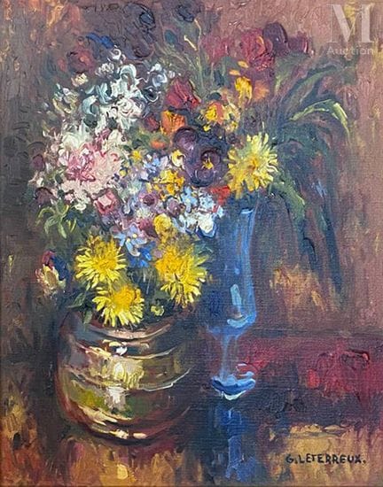 Gervais LETERREUX (1930–2003)
Blumenstrauß
Öl auf 