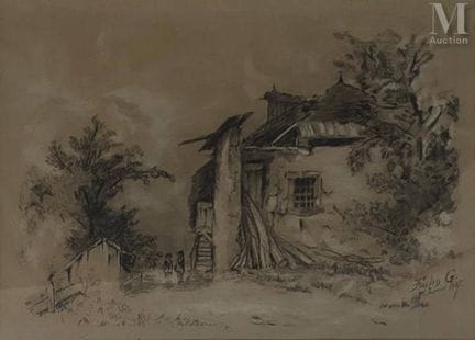 G. FOULON
Zeichnung auf Papier 
Unten rechts signi
