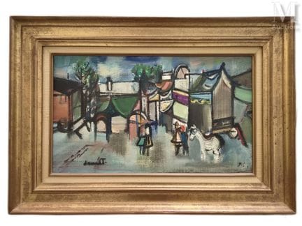 Jean DANNET (1912–1997)
Der Zirkus
Öl auf Leinwand