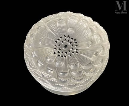 LALIQUE Francia
Polverera modelo «DAHLIA»
Cristal 