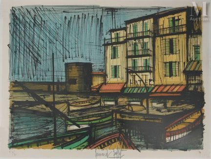 BUFFET Bernard
Small Harbor in Saint-Tropez, 1979
