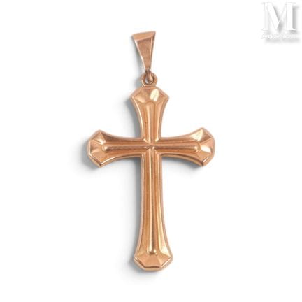 Gold cross. Weight: 1.60 grams