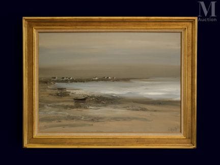 Georges LAPORTE (Paris 1926–2000)
Boat at Low Tide